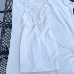 White bodycon Lulus dress size small